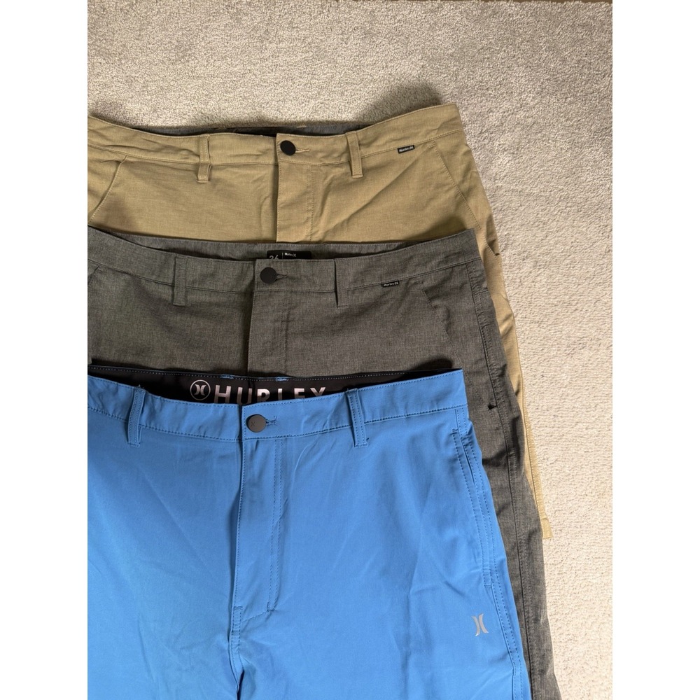 Hurley Hybrid Shorts Phantom Performance Men's Size 36, 9" Inseam Lot Of 3